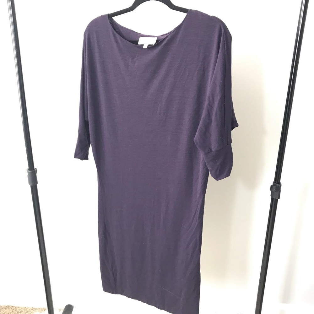 Purple Jovovich Hawk Dress with Batman Wings